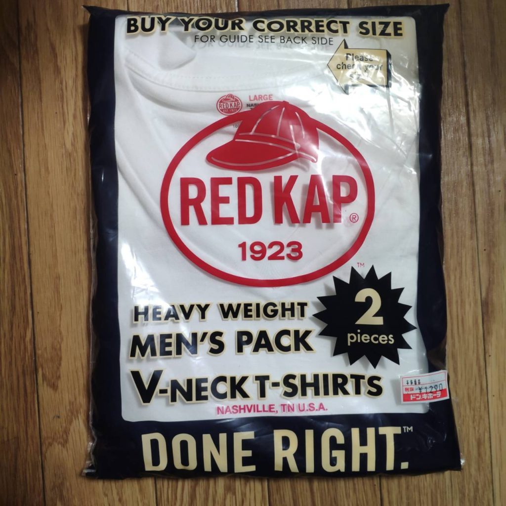 レッドキャップの白tシャツは透けない Vネックも最高 華山未来研究室