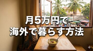 【2026年体験談】月5万円で海外で暮らす方法！東南アジアノマドの予算・リスク管理・英語力
